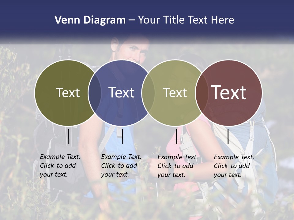 Trek Girl Backpacker PowerPoint Template