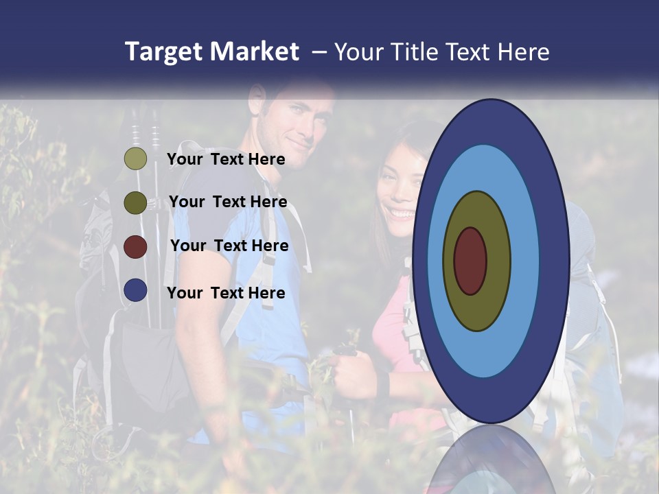 Trek Girl Backpacker PowerPoint Template