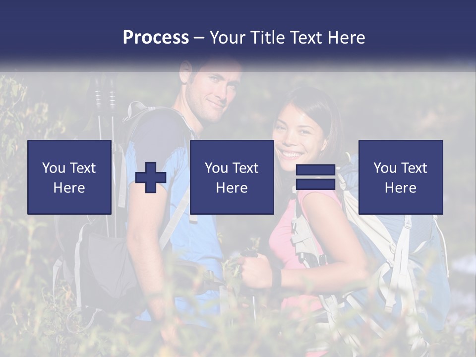 Trek Girl Backpacker PowerPoint Template