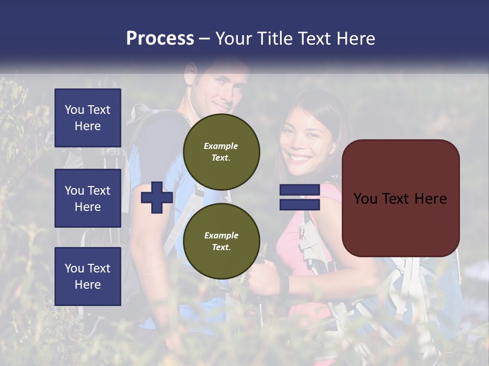 Trek Girl Backpacker PowerPoint Template