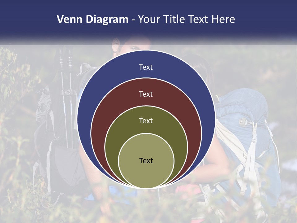 Trek Girl Backpacker PowerPoint Template