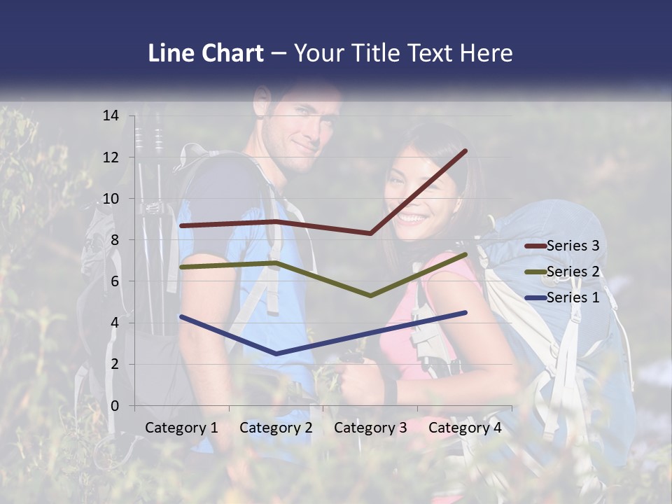 Trek Girl Backpacker PowerPoint Template