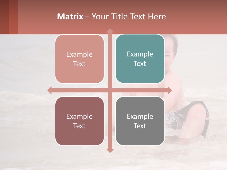 Sandy Blue Natural PowerPoint Template