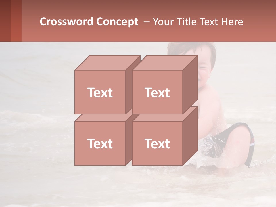 Sandy Blue Natural PowerPoint Template