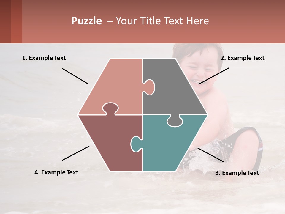 Sandy Blue Natural PowerPoint Template