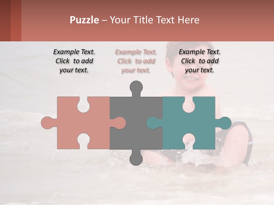 Sandy Blue Natural PowerPoint Template