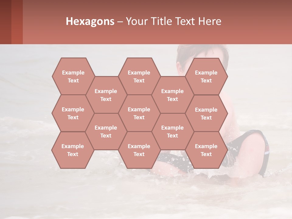 Sandy Blue Natural PowerPoint Template