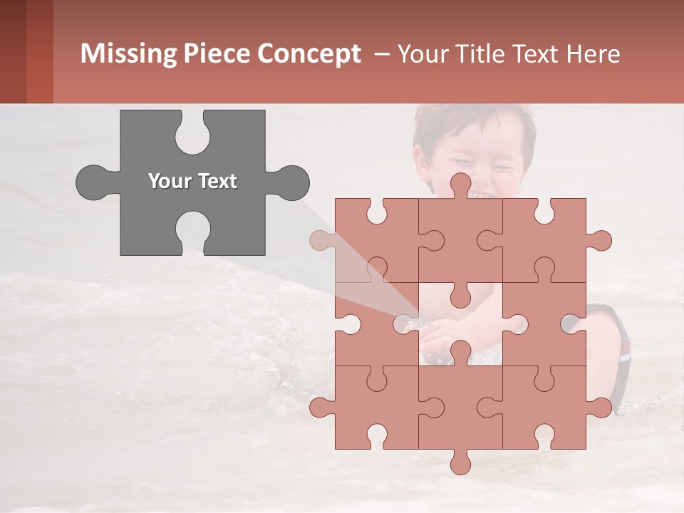 Sandy Blue Natural PowerPoint Template