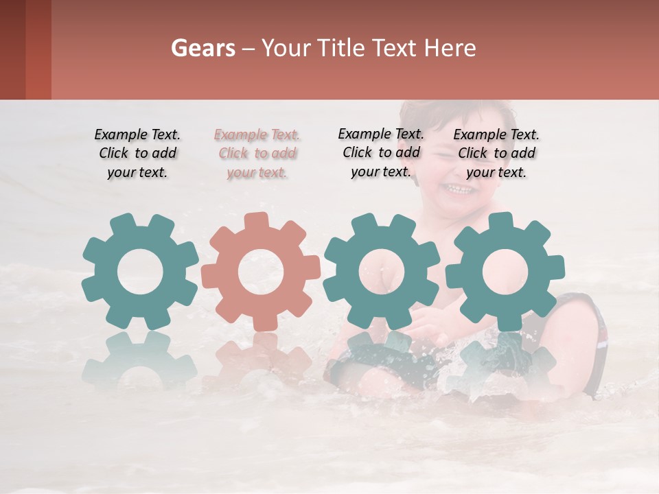 Sandy Blue Natural PowerPoint Template