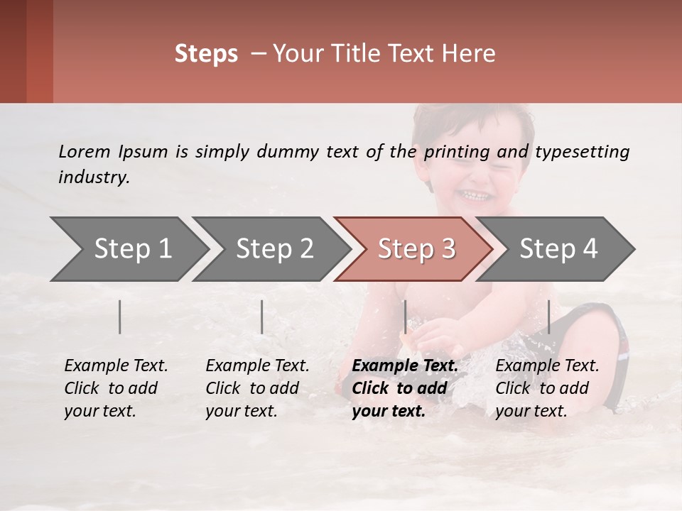 Sandy Blue Natural PowerPoint Template