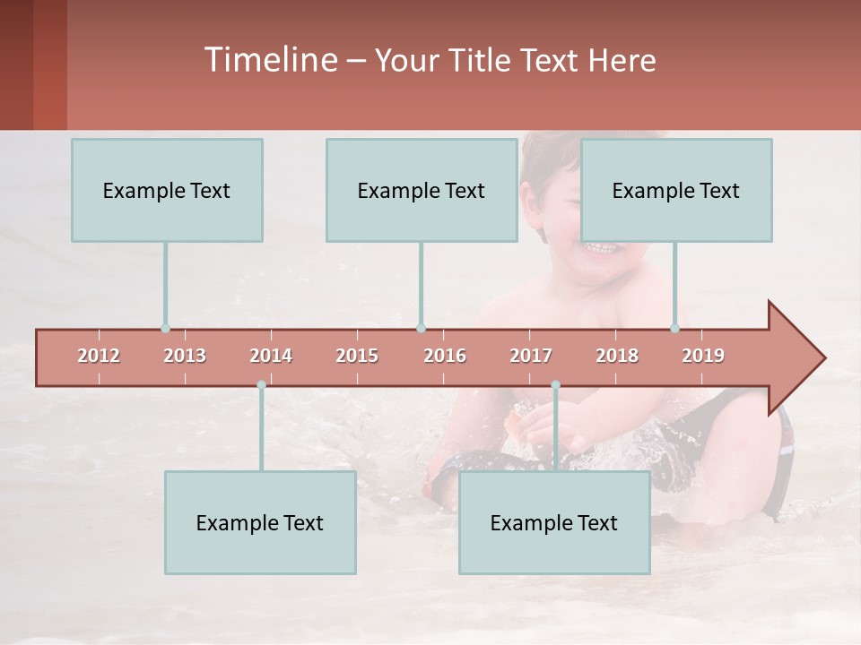 Sandy Blue Natural PowerPoint Template