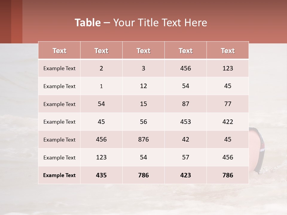 Sandy Blue Natural PowerPoint Template