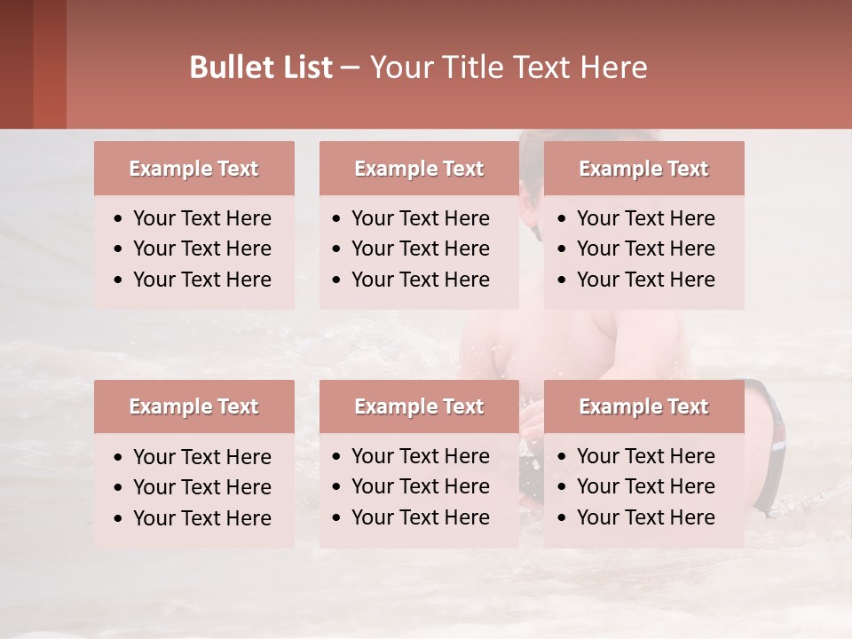 Sandy Blue Natural PowerPoint Template