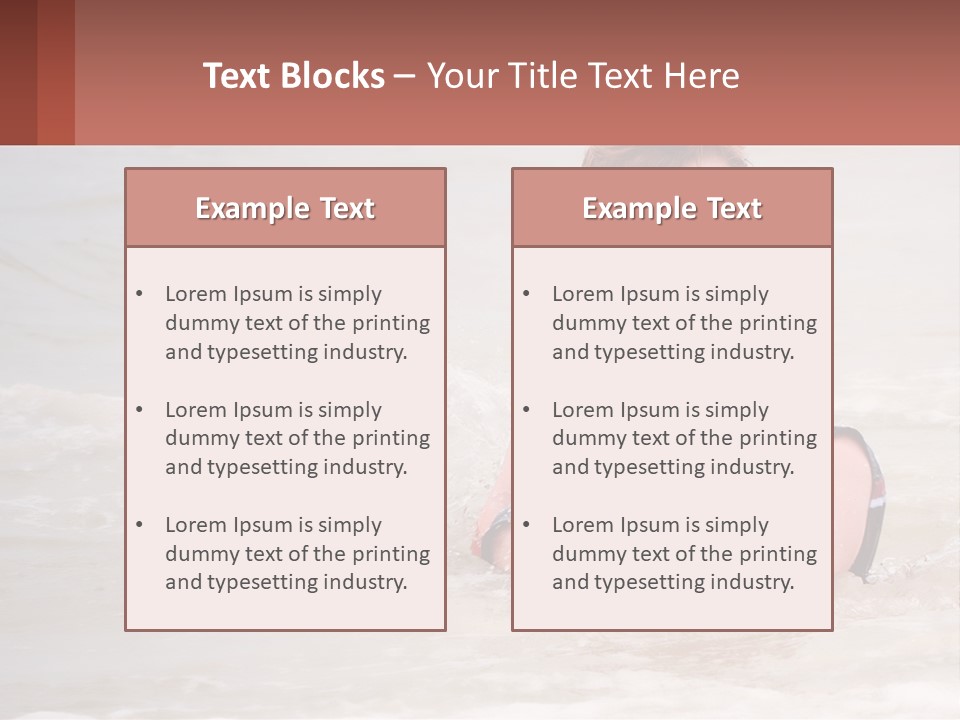 Sandy Blue Natural PowerPoint Template