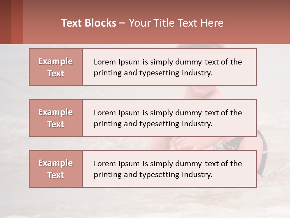 Sandy Blue Natural PowerPoint Template