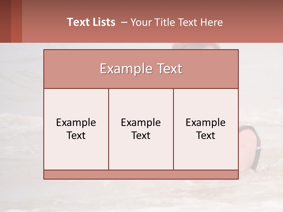 Sandy Blue Natural PowerPoint Template