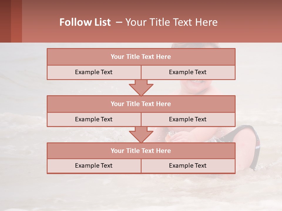 Sandy Blue Natural PowerPoint Template