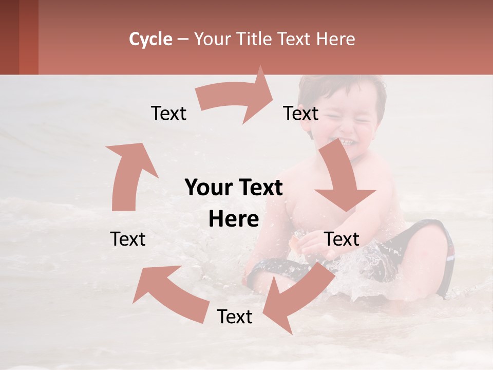 Sandy Blue Natural PowerPoint Template