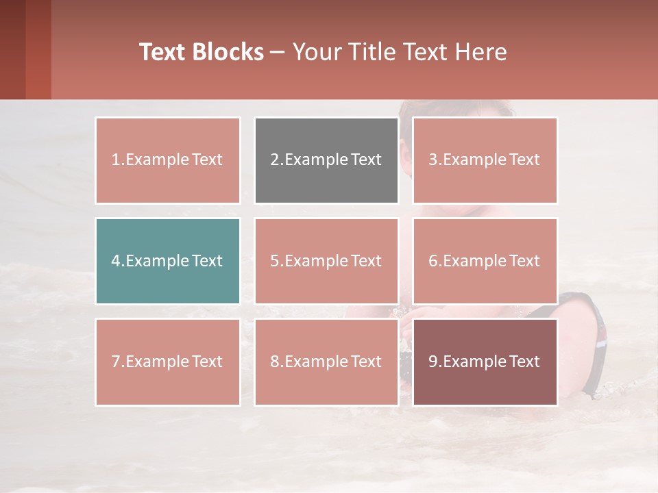 Sandy Blue Natural PowerPoint Template