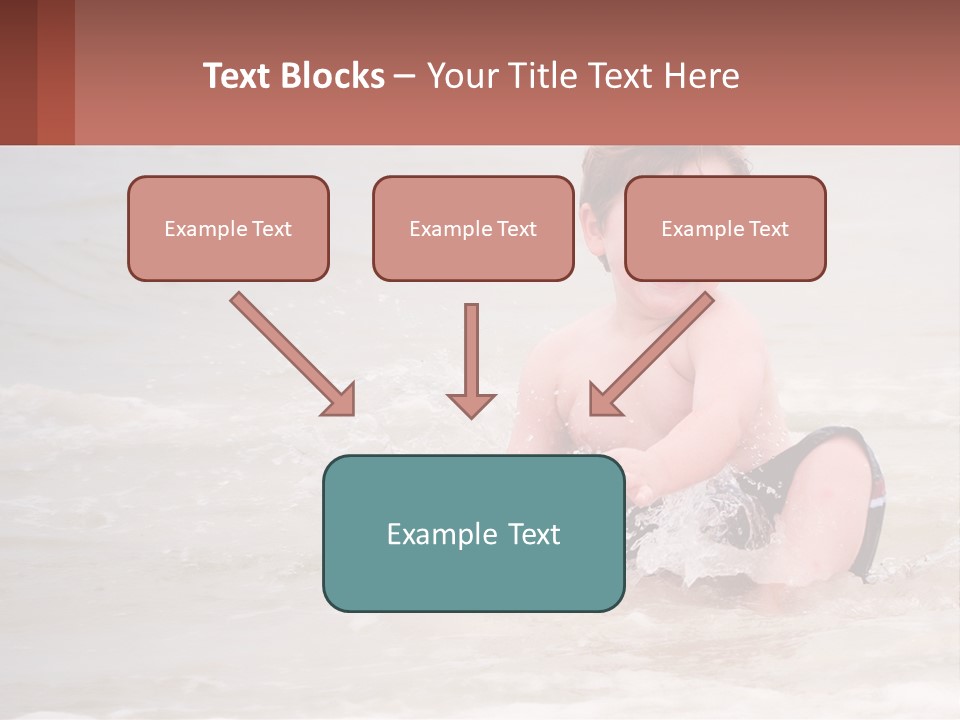 Sandy Blue Natural PowerPoint Template