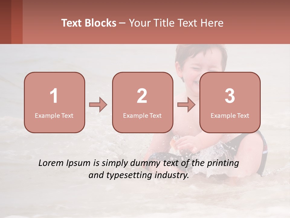 Sandy Blue Natural PowerPoint Template