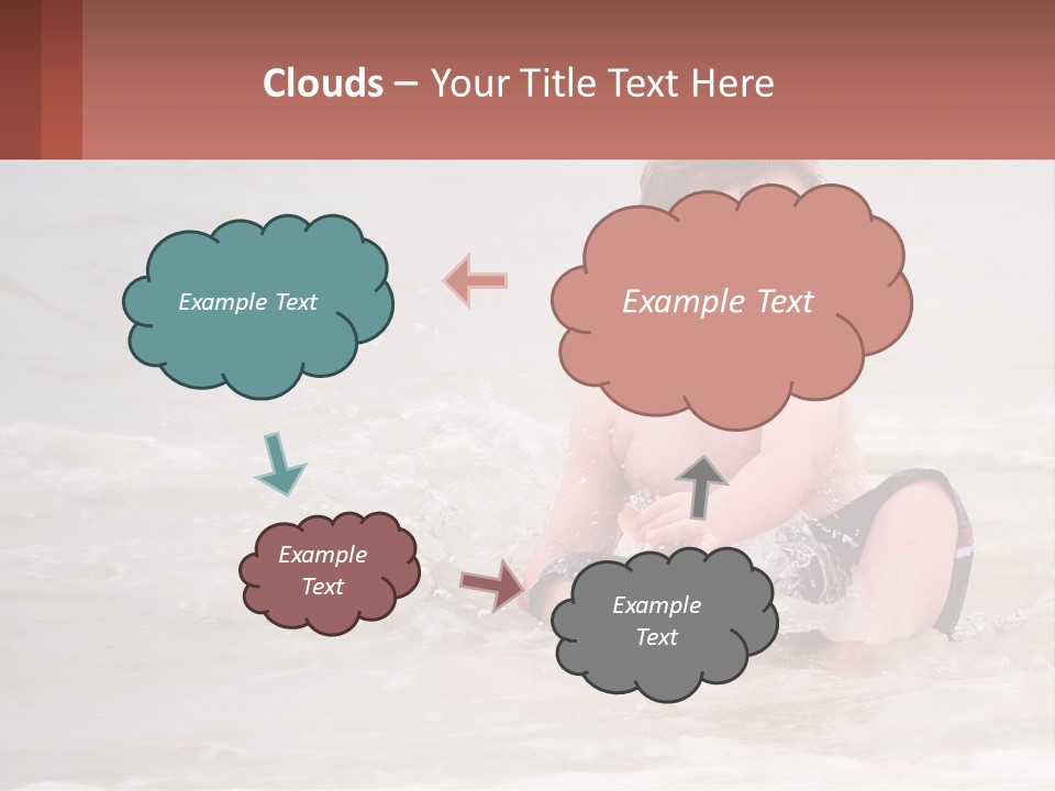 Sandy Blue Natural PowerPoint Template
