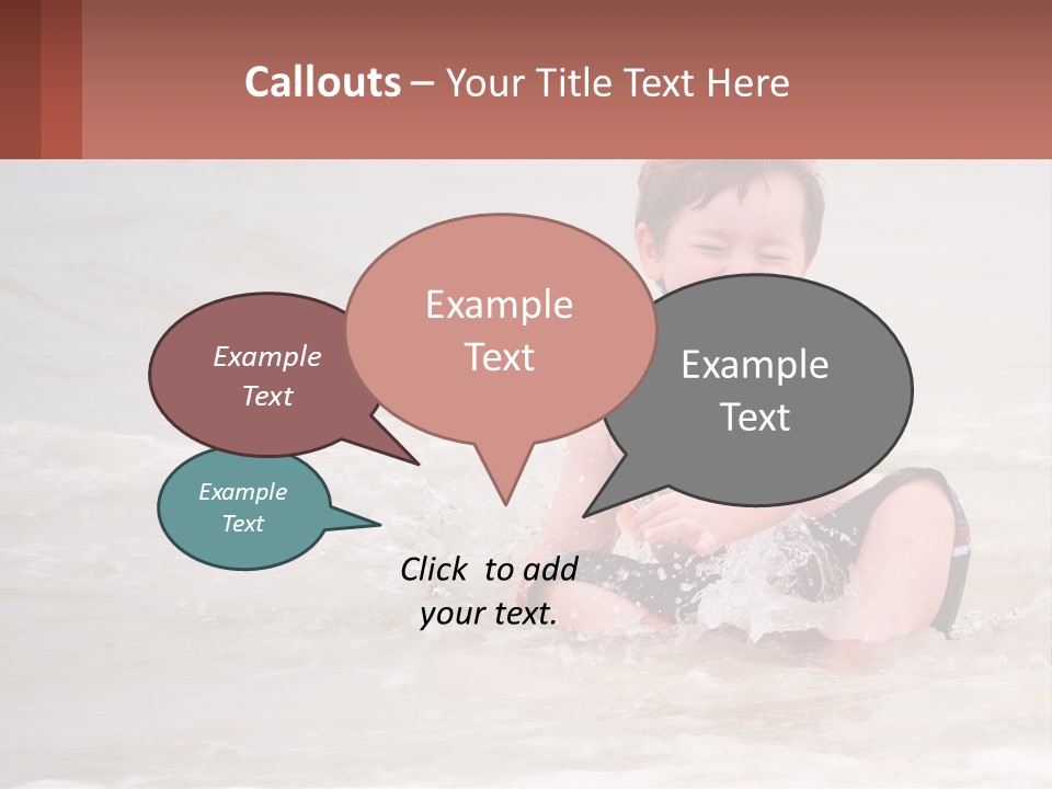 Sandy Blue Natural PowerPoint Template