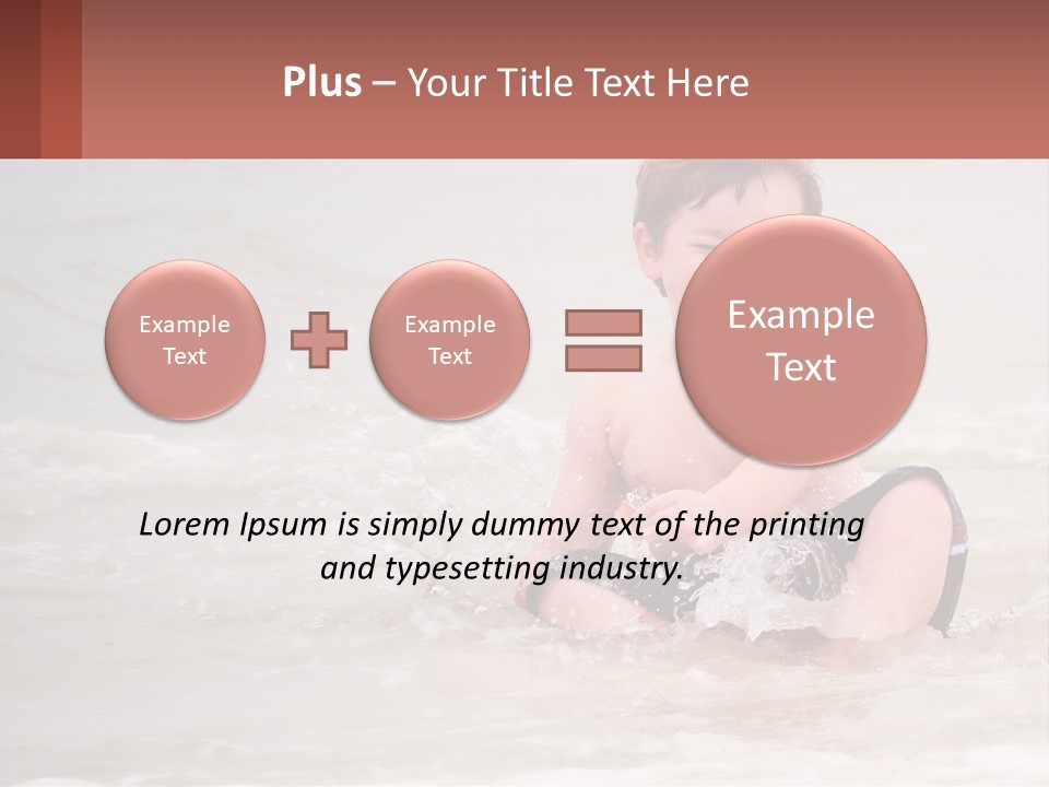 Sandy Blue Natural PowerPoint Template