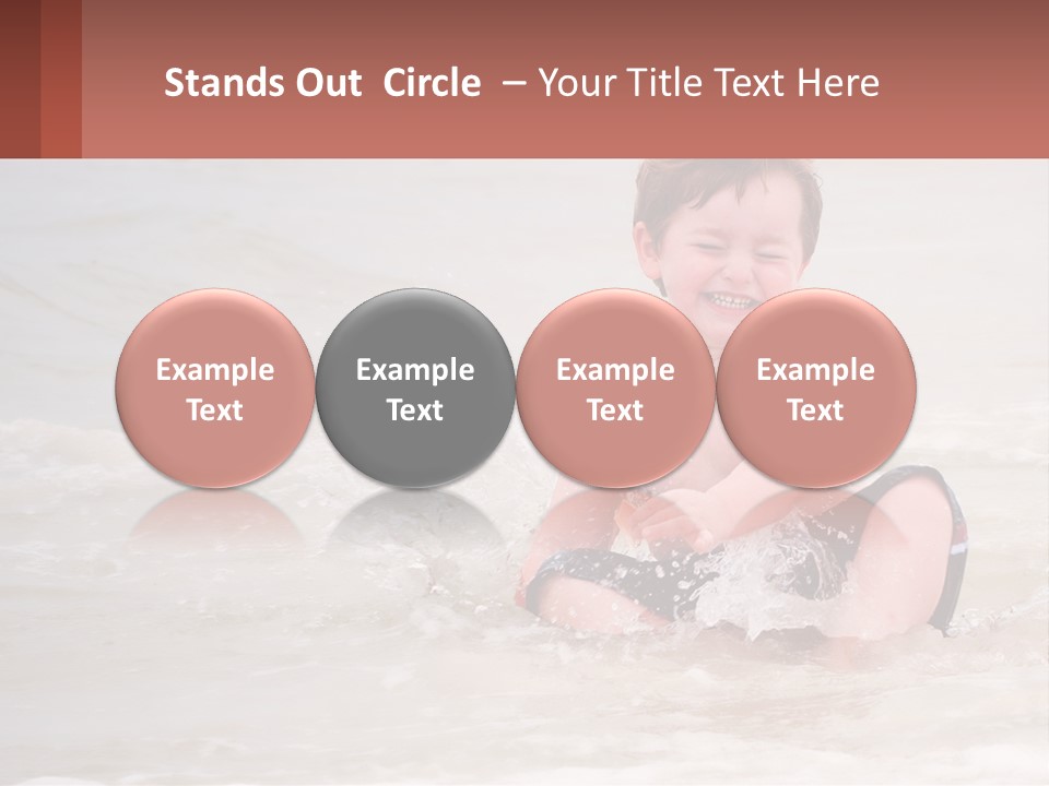 Sandy Blue Natural PowerPoint Template