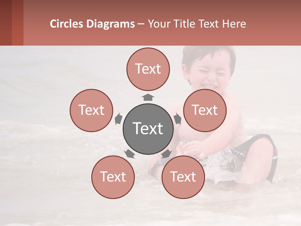 Sandy Blue Natural PowerPoint Template