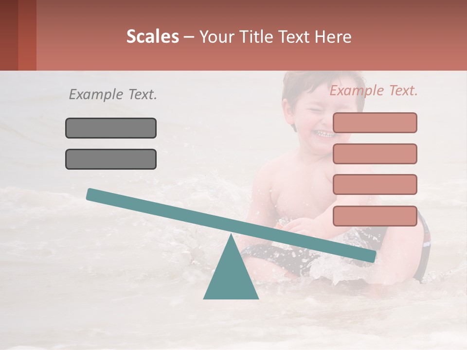 Sandy Blue Natural PowerPoint Template