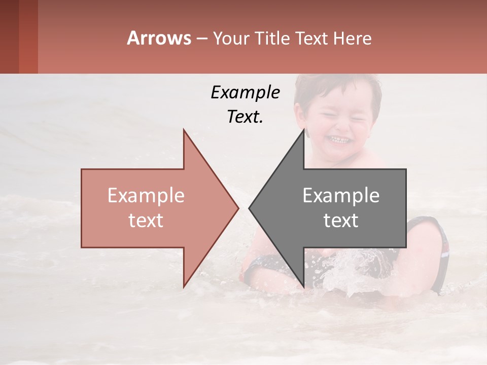 Sandy Blue Natural PowerPoint Template