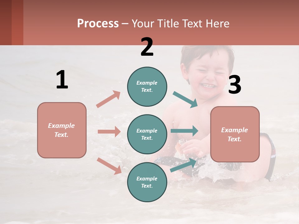 Sandy Blue Natural PowerPoint Template