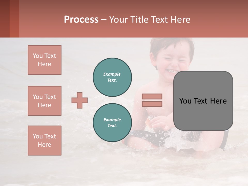 Sandy Blue Natural PowerPoint Template