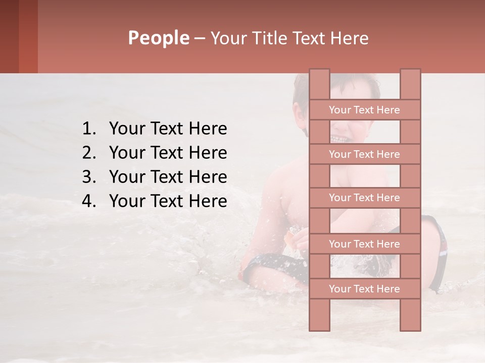Sandy Blue Natural PowerPoint Template