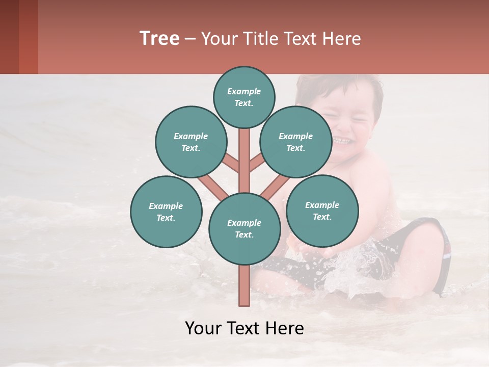 Sandy Blue Natural PowerPoint Template