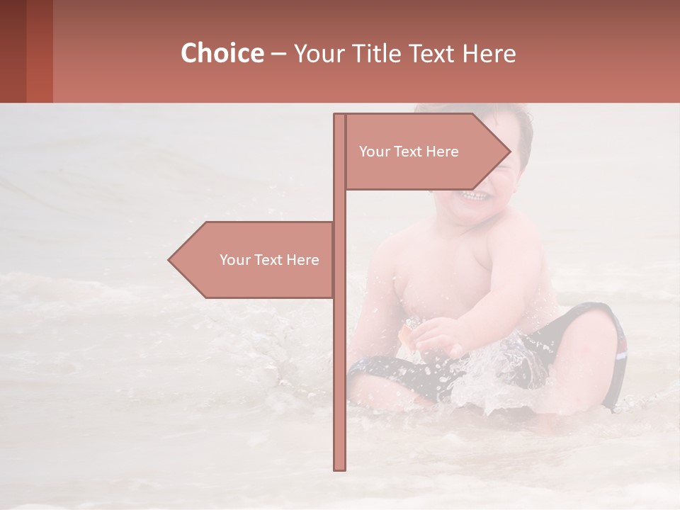 Sandy Blue Natural PowerPoint Template