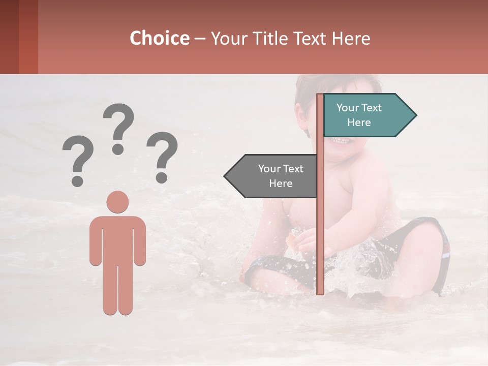 Sandy Blue Natural PowerPoint Template