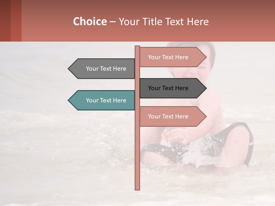 Sandy Blue Natural PowerPoint Template
