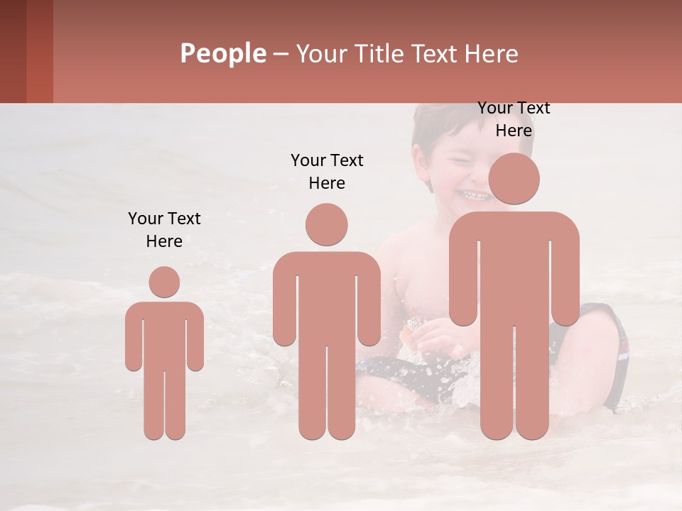 Sandy Blue Natural PowerPoint Template