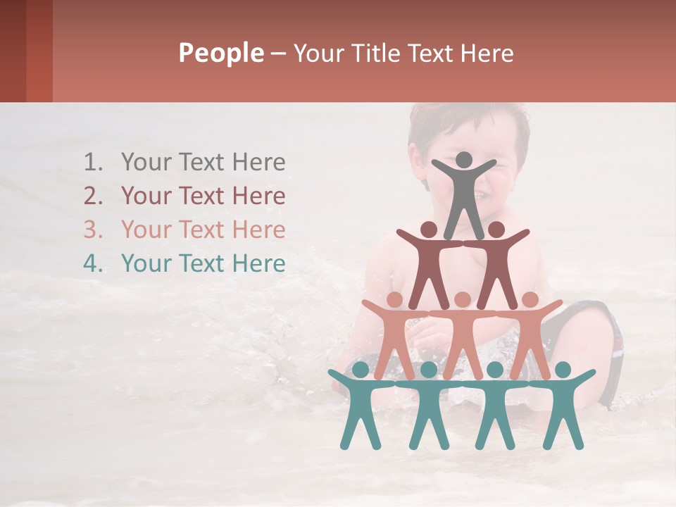 Sandy Blue Natural PowerPoint Template