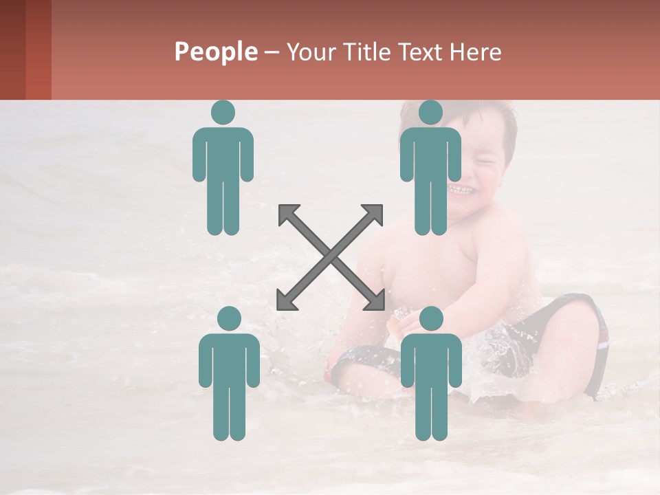 Sandy Blue Natural PowerPoint Template