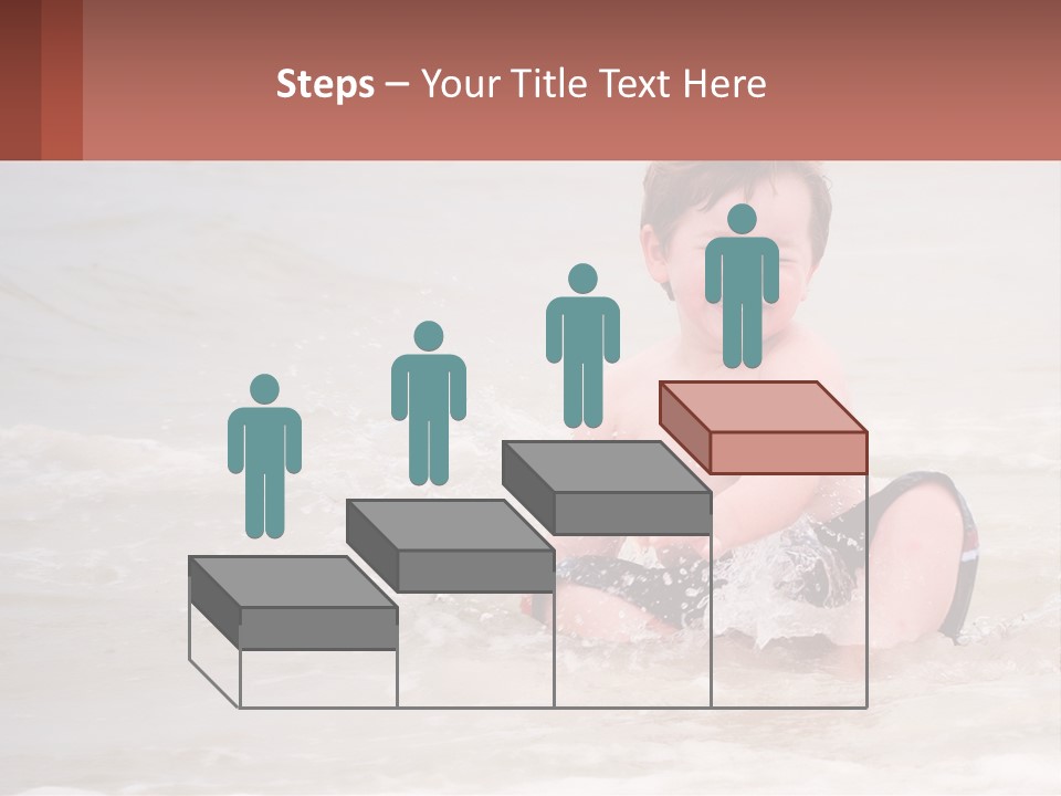 Sandy Blue Natural PowerPoint Template