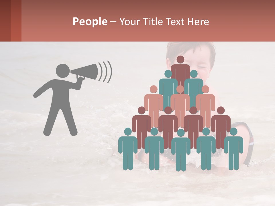 Sandy Blue Natural PowerPoint Template