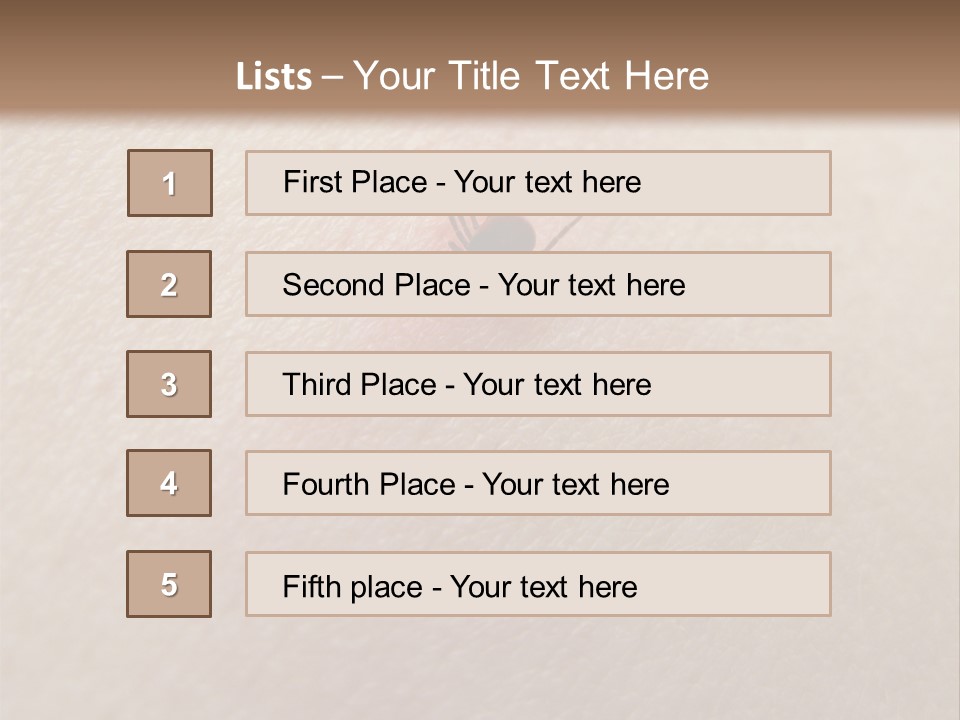 Dangerous Tick Borreliose PowerPoint Template