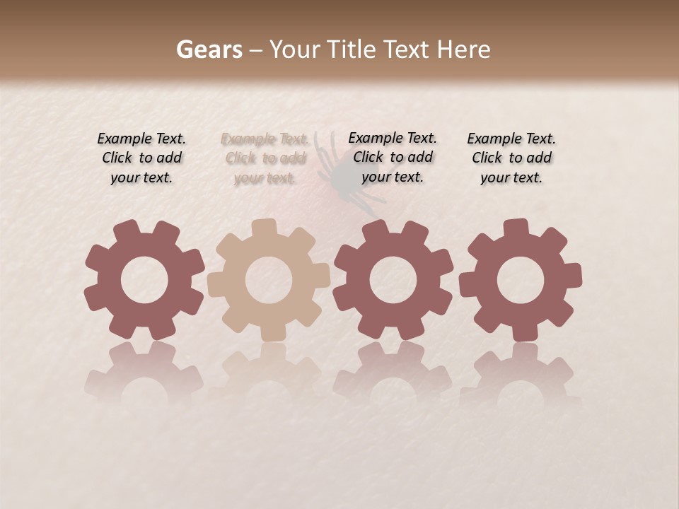 Dangerous Tick Borreliose PowerPoint Template