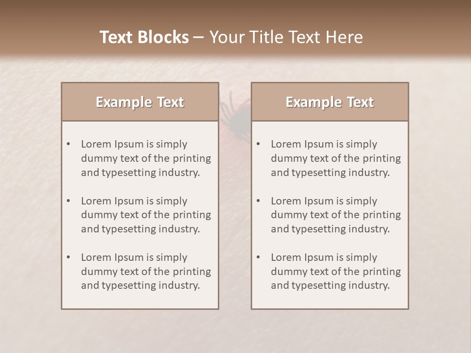 Dangerous Tick Borreliose PowerPoint Template