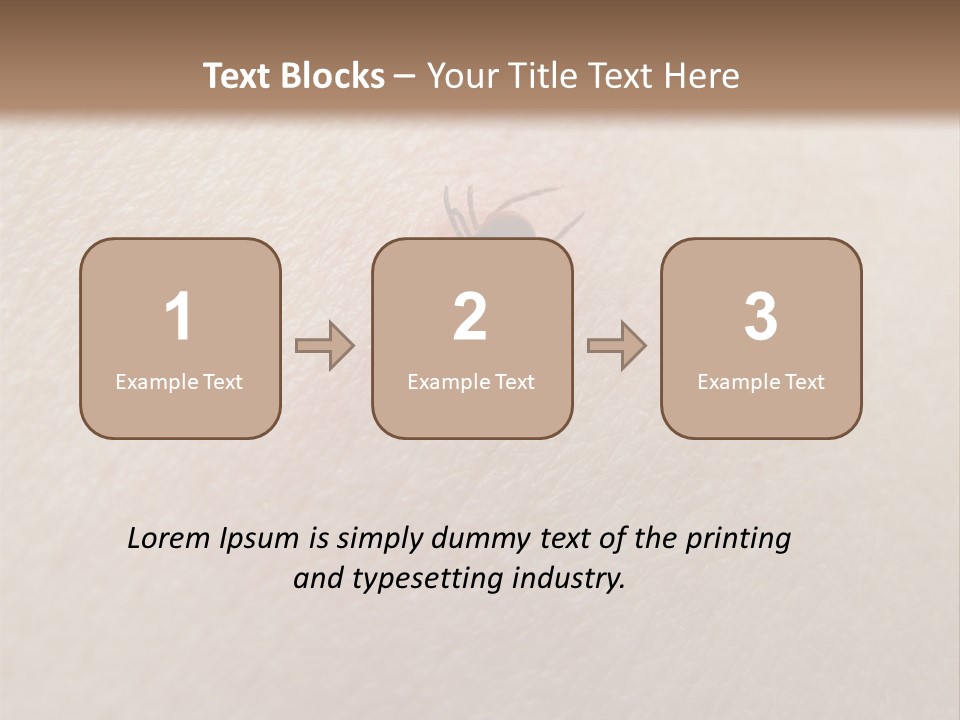 Dangerous Tick Borreliose PowerPoint Template