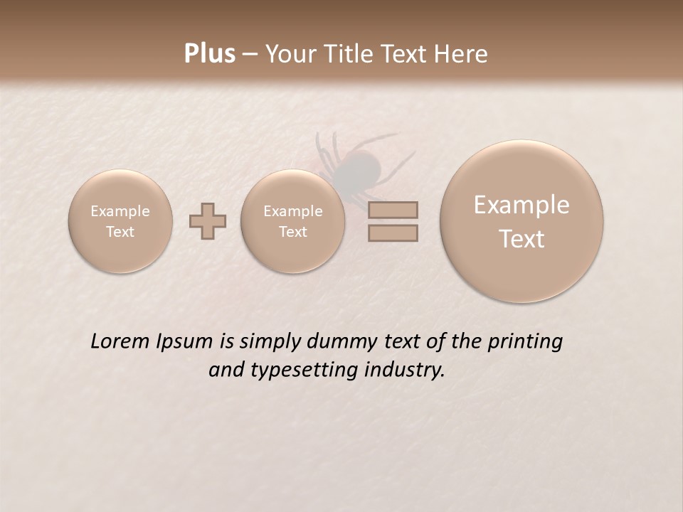 Dangerous Tick Borreliose PowerPoint Template