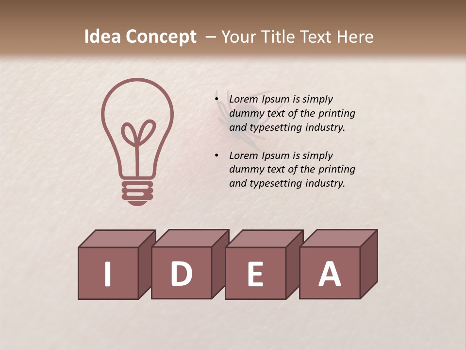 Dangerous Tick Borreliose PowerPoint Template